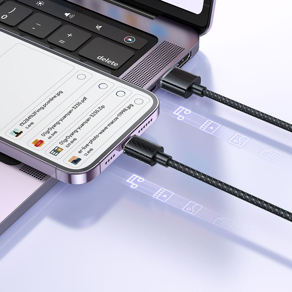 USB-C to Lightning McDodo CA-3640 Data and Charging Cable, 18W, 1.2m, Black