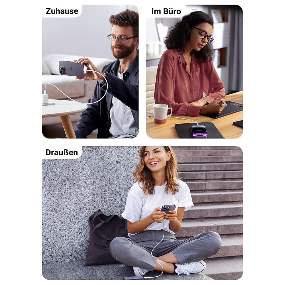USB-C - Lightning Lade- und Datenkabel UGREEN US171 (10493), 20W, 1m, Weiß