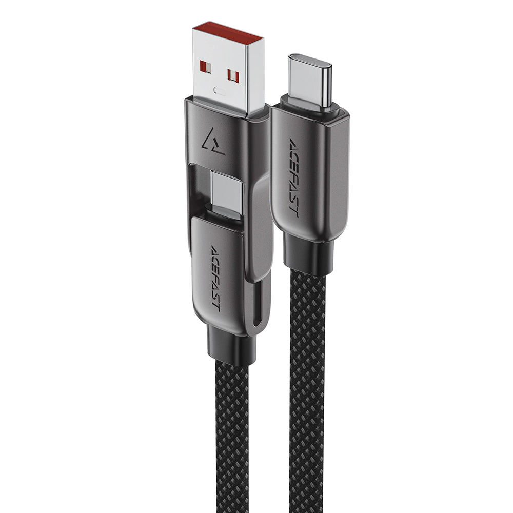 USB-C Daten- und Ladekabel - USB-A / USB-C Acefast C13-04, 60W, 1.2m, Schwarz