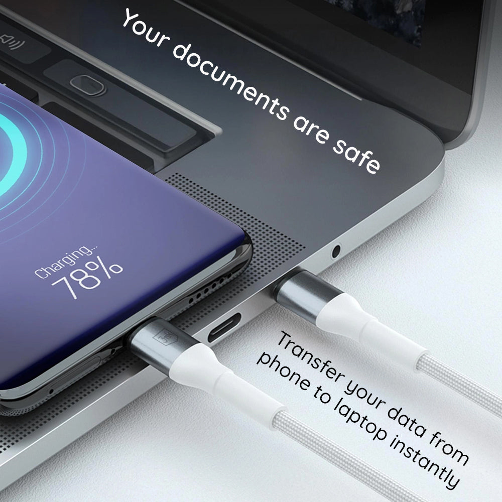 Daten- und Ladekabel USB-C - USB-C 3MK Hyper Thunderbolt 4, 240W, 1m, Schwarz