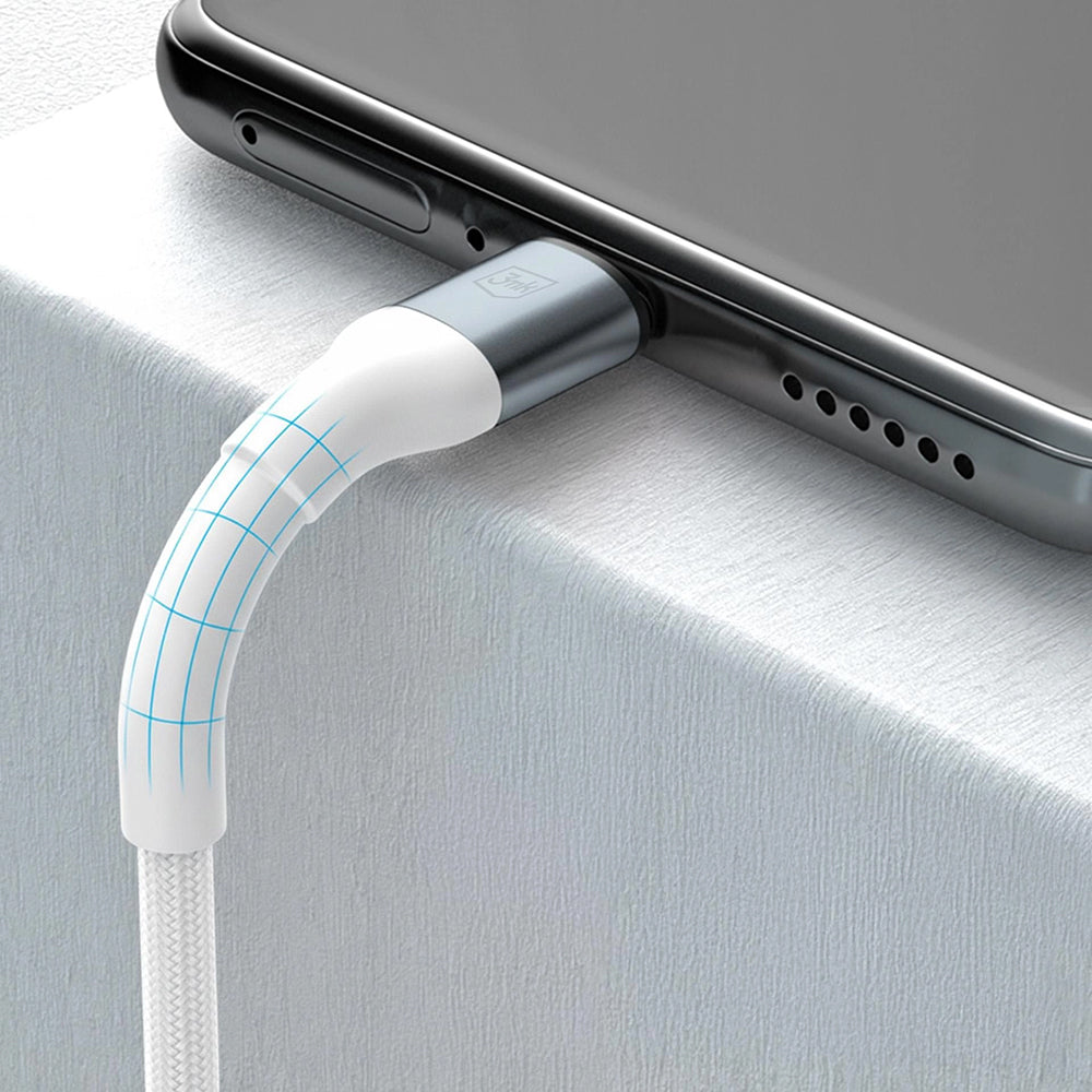 USB-C Data and Charging Cable - USB-C 3MK Hyper N, 100W, 2m, White