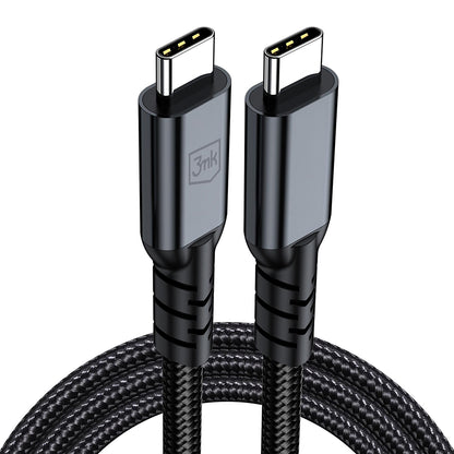 USB-C Data and Charging Cable - USB-C 3MK Hyper N Thunderbolt 4, 240W, 2m, Black