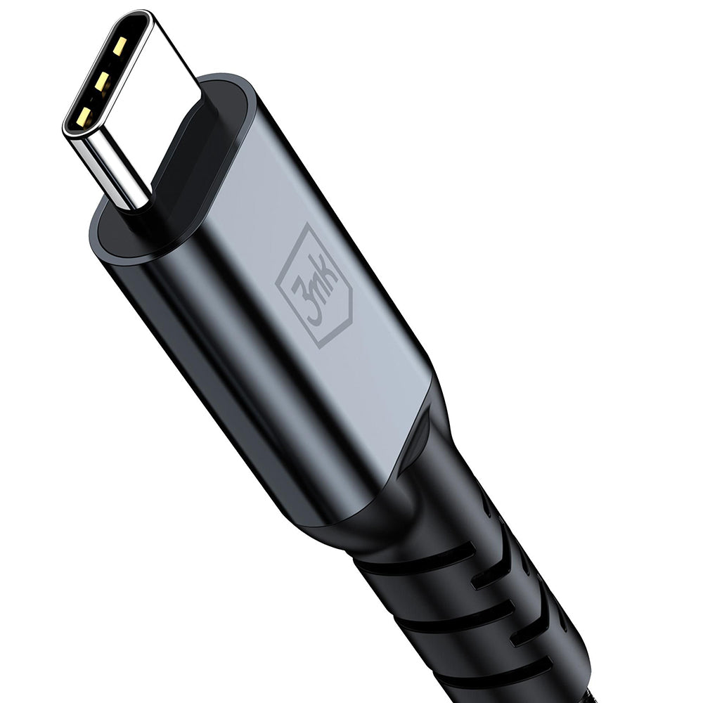 USB-C Data and Charging Cable - USB-C 3MK Hyper N Thunderbolt 4, 240W, 2m, Black