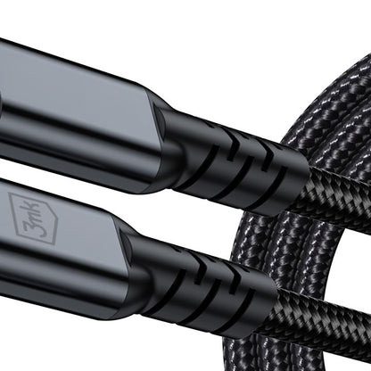 USB-C Data and Charging Cable - USB-C 3MK Hyper N Thunderbolt 4, 240W, 2m, Black