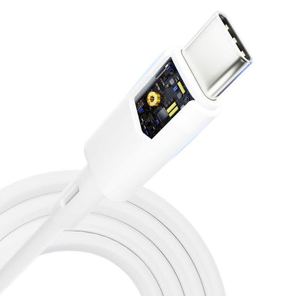 USB-C Daten- und Ladekabel - USB-C 3MK Hyper Silicone, 60W, 1m, Weiß