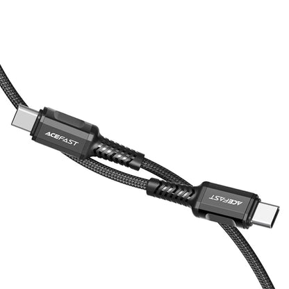 USB-C Daten- und Ladekabel - USB-C Acefast C1-03, 60W, 1.2m, Schwarz