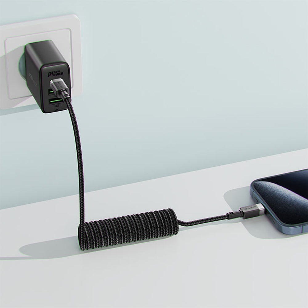 Daten- und Ladekabel USB-C - USB-C Acefast C14-03, 60W, 1,2m, Schwarz