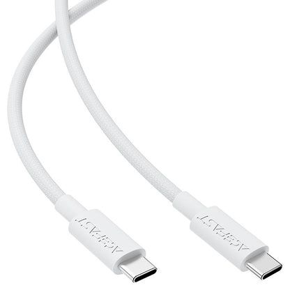 Daten- und Ladekabel USB-C - USB-C Acefast C18-03, 60W, 1.2m, Weiß
