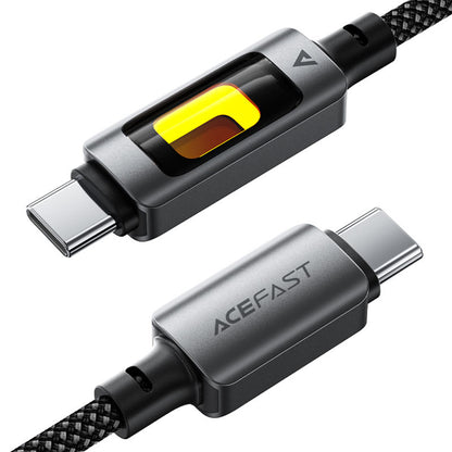 Daten- und Ladekabel USB-C - USB-C Acefast C21-03, 60W, 1.2m, Schwarz