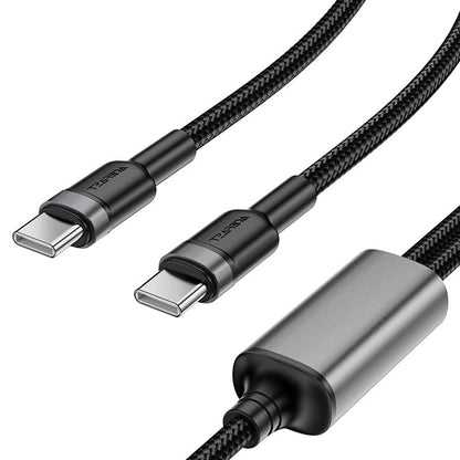 Câble de Données et de Charge USB-C - 2 x USB-C Acefast C22-02, 100W, 1.25m, Noir