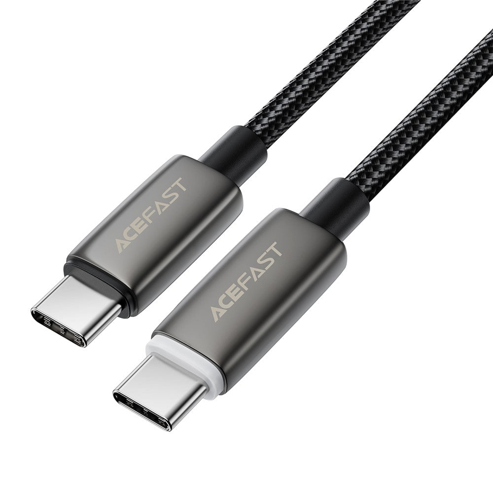 Câble de Données et de Charge USB-C - USB-C Acefast C23-03, 60W, 1.2m, Noir