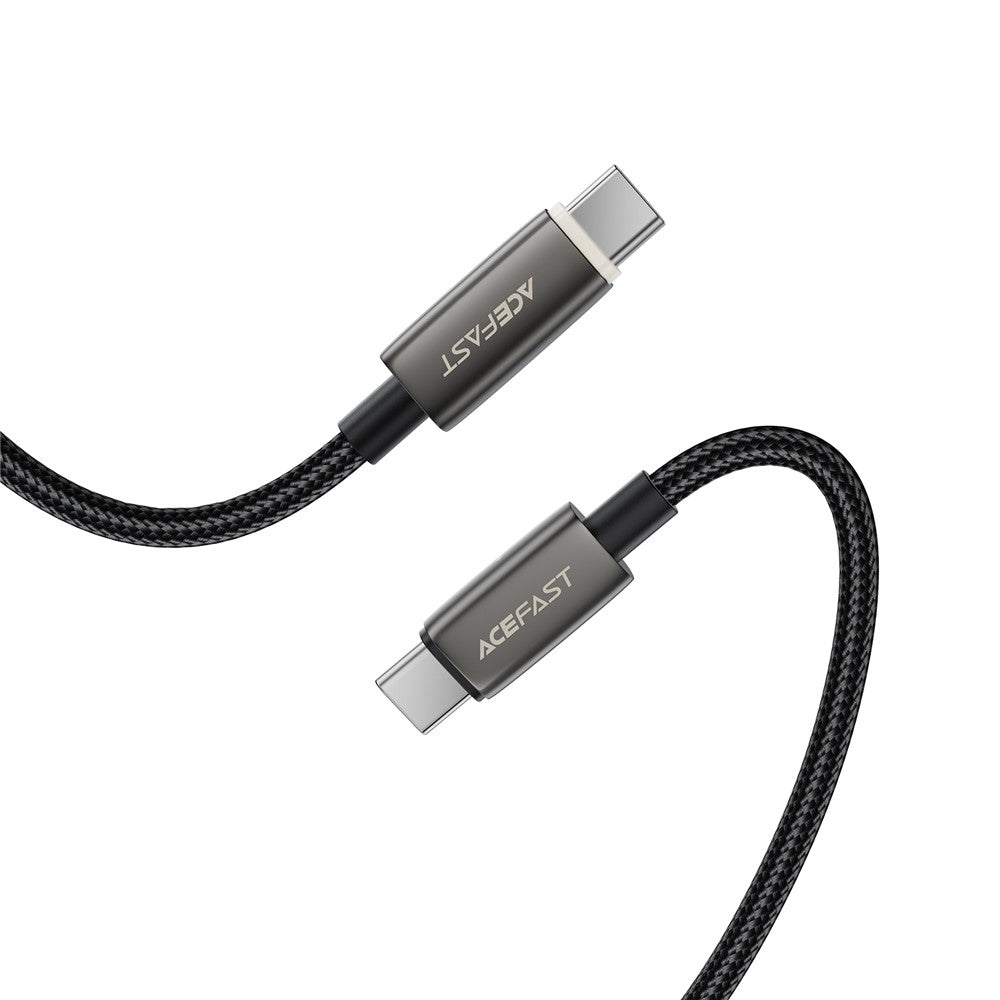 Câble de Données et de Charge USB-C - USB-C Acefast C23-03, 60W, 1.2m, Noir