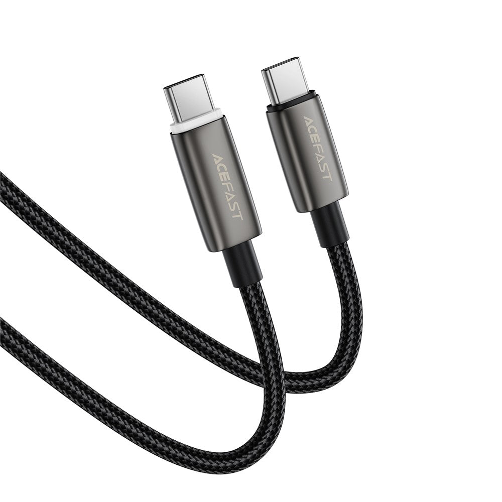Câble de Données et de Charge USB-C - USB-C Acefast C23-03, 60W, 1.2m, Noir
