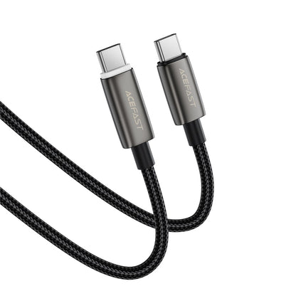 Câble de Données et de Charge USB-C - USB-C Acefast C23-03, 60W, 1.2m, Noir