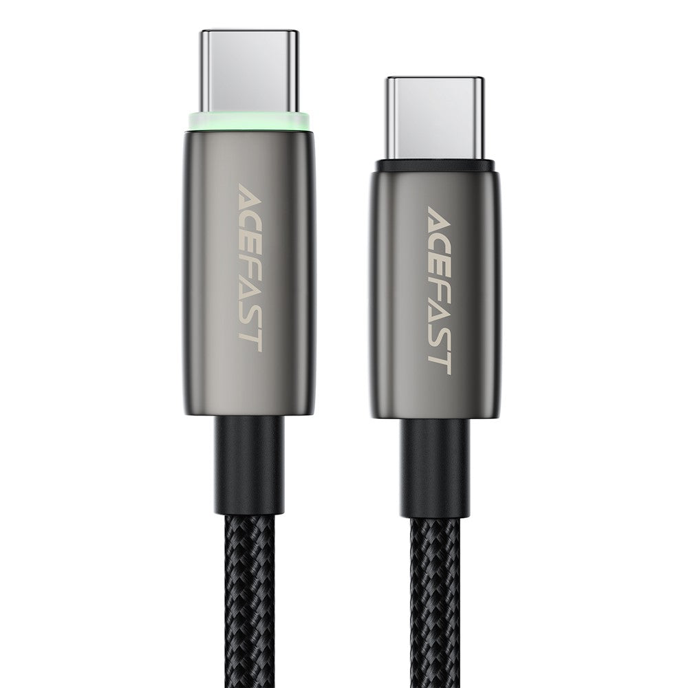 Câble de Données et de Charge USB-C - USB-C Acefast C23-03, 60W, 1.2m, Noir