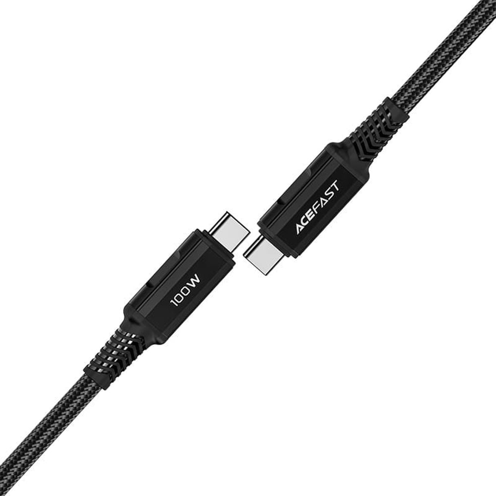 Câble de Données et de Charge USB-C - USB-C Acefast C4-03, 100W, 2m, Noir