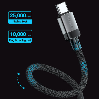 Daten- und Ladekabel USB-C - USB-C Acefast C9-03, 60W, 1.2m, Schwarz