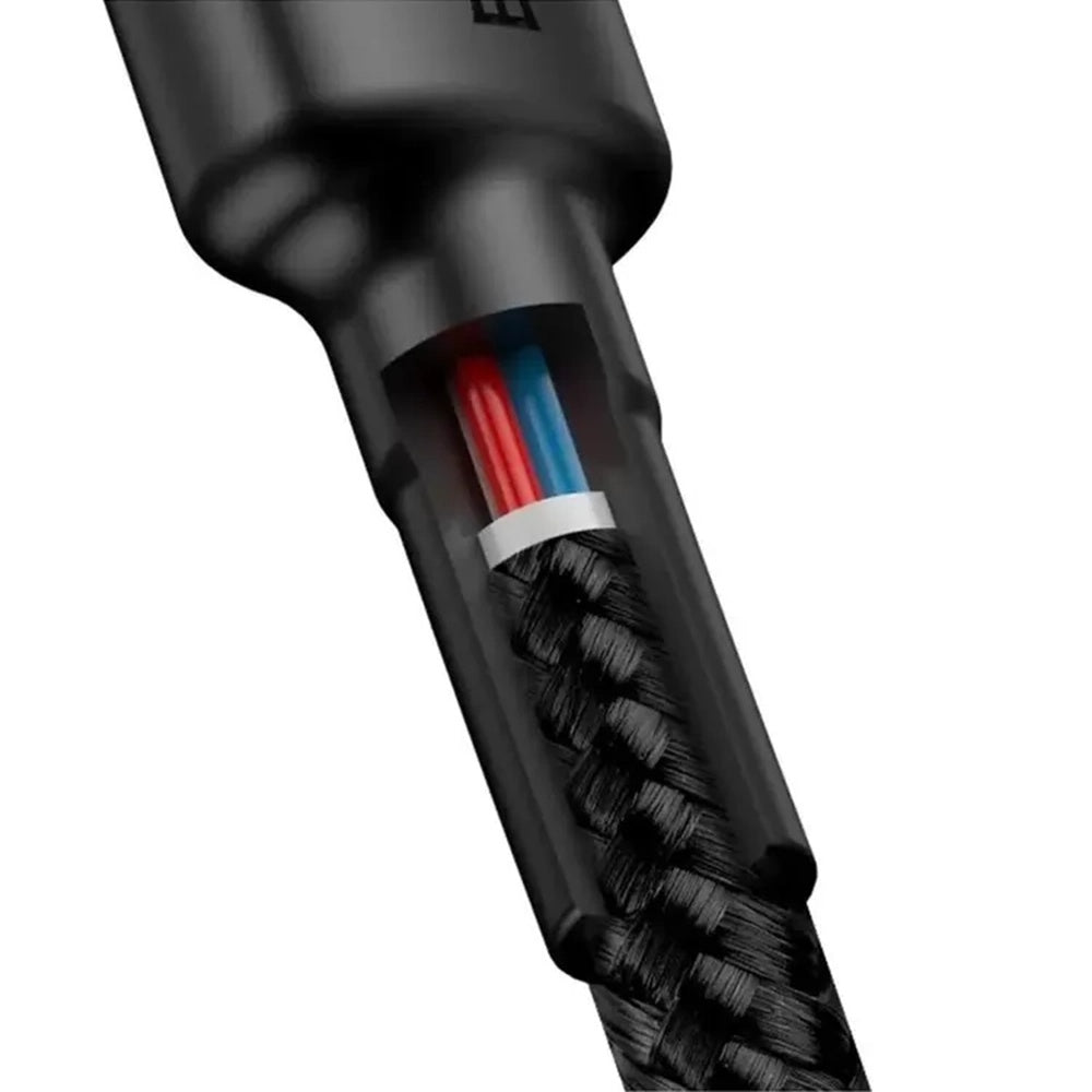 USB-C Daten- und Ladekabel - USB-C Baseus Cafule, 60W, 2m, Set 2 Stück, Schwarz E0418501