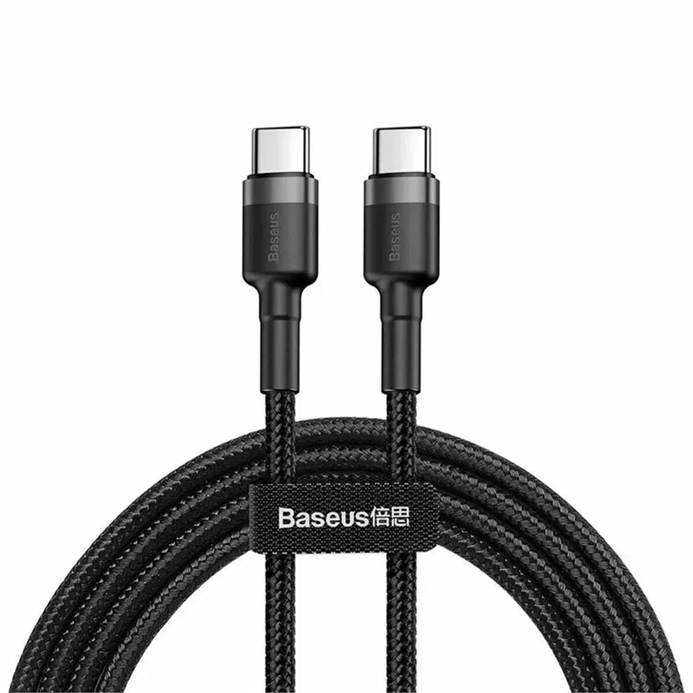 USB-C Data and Charging Cable - USB-C Baseus Cafule, 60W, 2m, Set of 3 pieces, Black S0TV002132