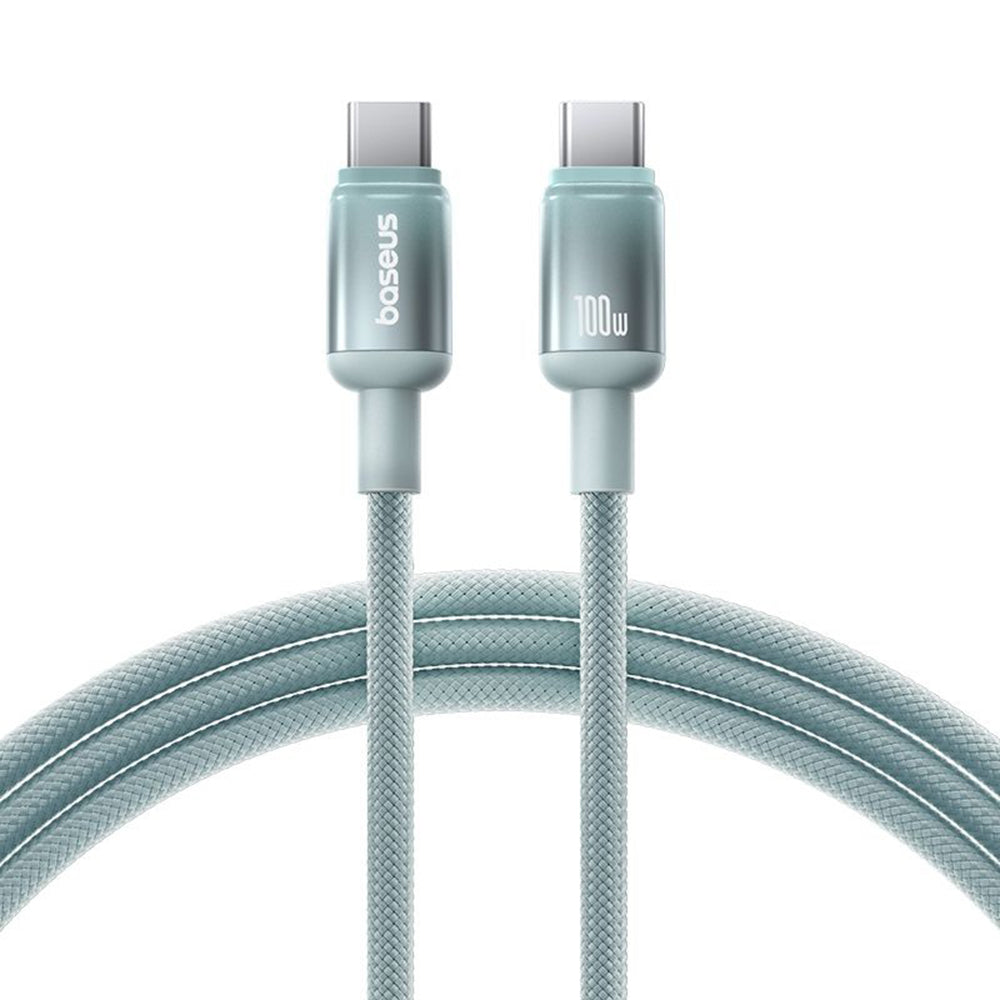 USB-C Daten- und Ladekabel - USB-C Baseus Discolor, 100W, 2m, Blau Grün E0420703