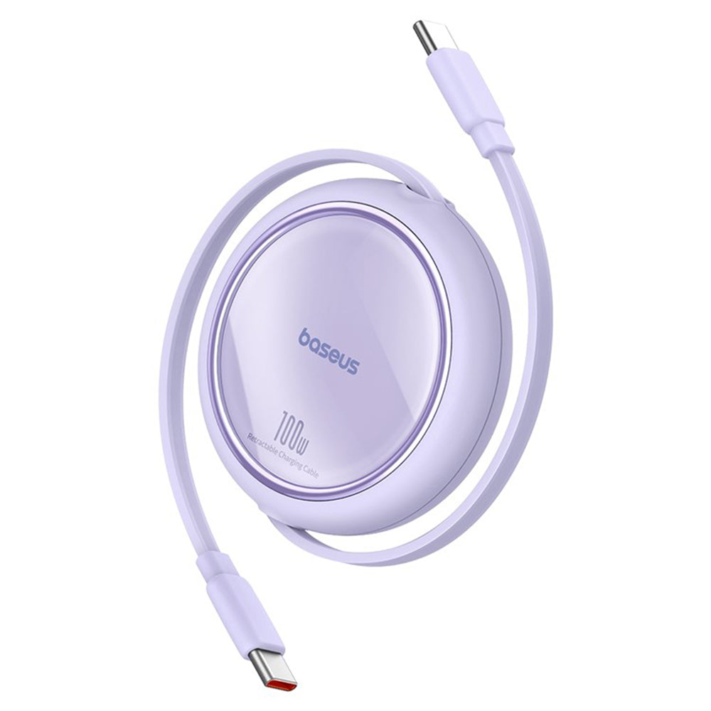 USB-C Daten- und Ladekabel - USB-C Baseus Free2Draw Mini Retractable, 100W, 1m, Lila P10364500511-00