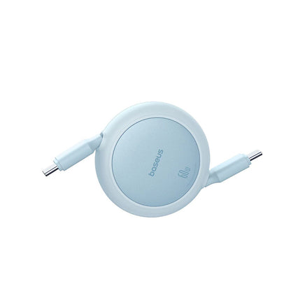USB-C Daten- und Ladekabel - USB-C Baseus Free2Pull Mini Retractable, 60W, 1m, Blau P10364500311-01