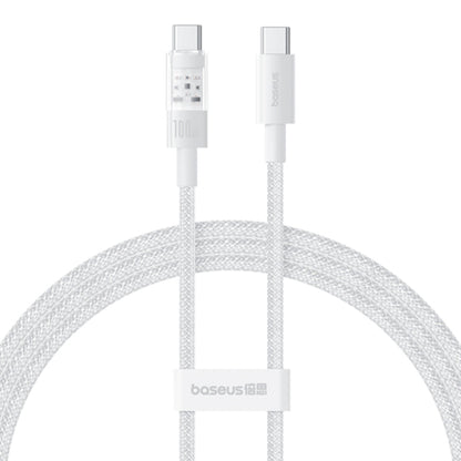 Câble de Données et de Charge USB-C - USB-C Baseus Gem, 100W, 1m, Blanc P10373000211-00
