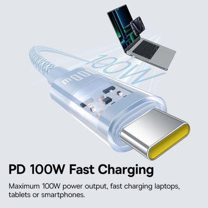 USB-C Data and Charging Cable - USB-C Baseus Gem, 100W, 1m, Blue P10373000311-00