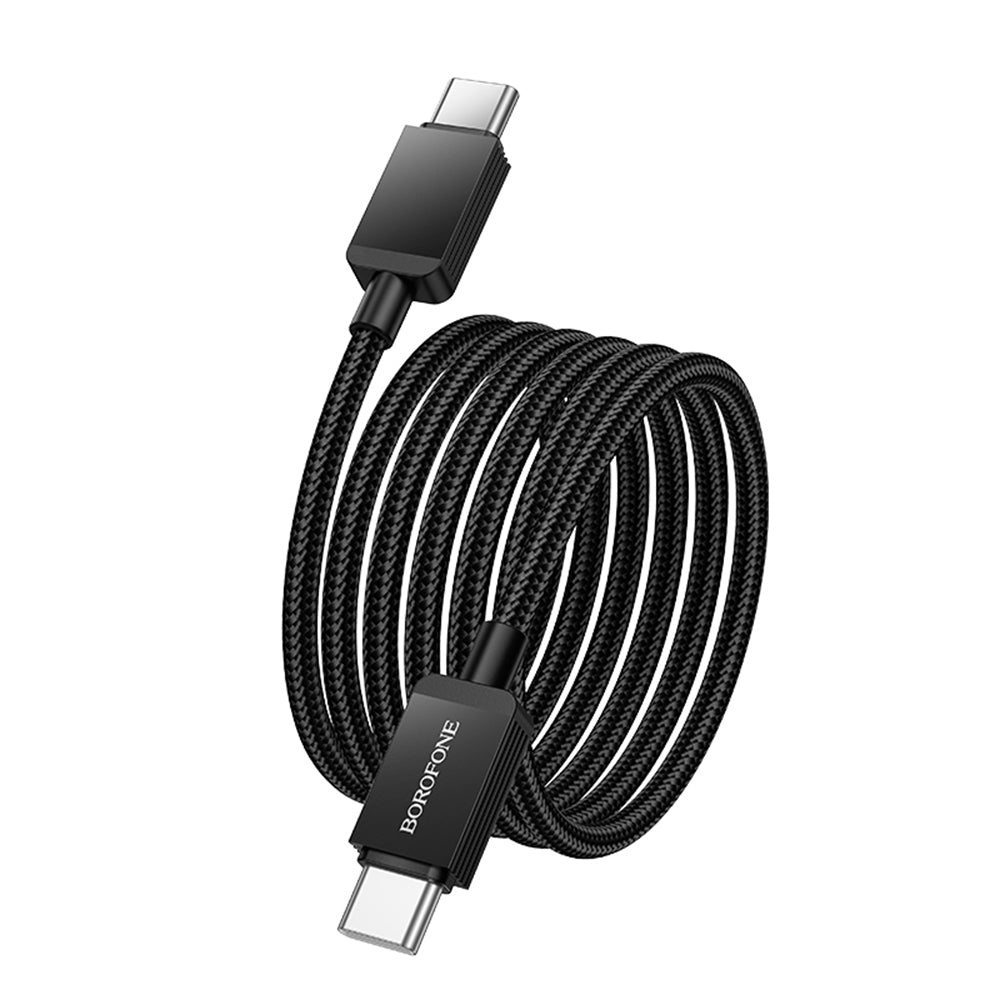 Daten- und Ladekabel USB-C - USB-C Borofone BX120 Placer, 60W, 1m, Schwarz
