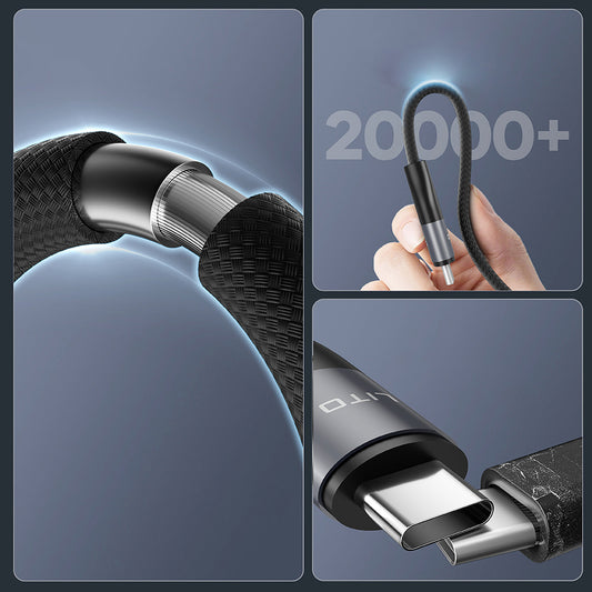 USB-C Daten- und Ladekabel - USB-C Lito LD23CC, 100W, 1m, Grau