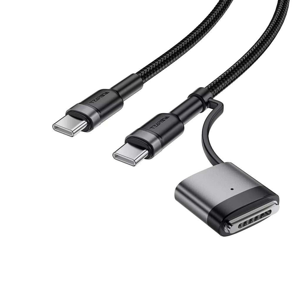 Câble de charge Acefast, USB-C - USB-C / MagSafe 3, 240W, 1.2m, Noir