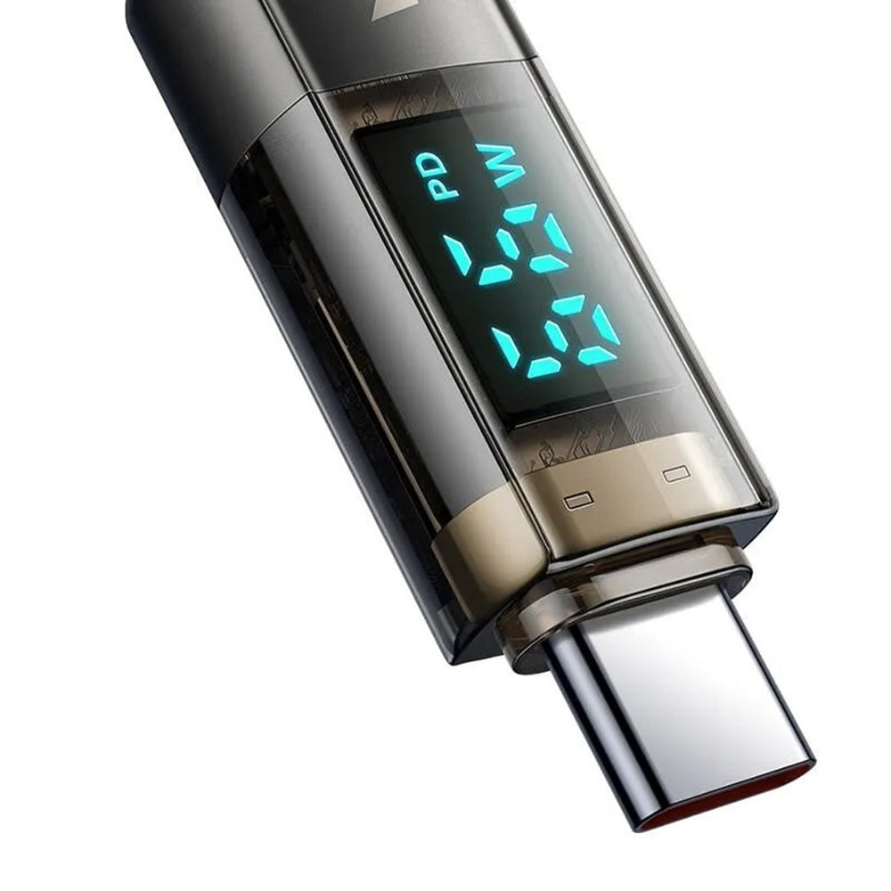 Câble de Données et de Charge USB-C - USB-C McDodo CA-3610 Affichage Auto Power Off, 100W, 1.2m, Noir