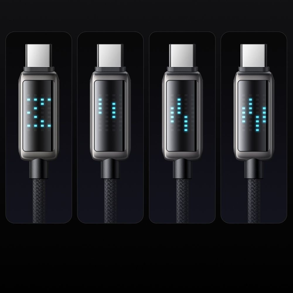 Daten- und Ladekabel USB-C - USB-C McDodo CA-4250 Display, 100W, 1.2m, Schwarz