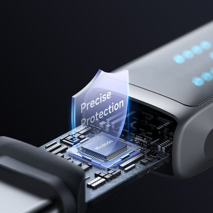 Daten- und Ladekabel USB-C - USB-C McDodo CA-4250 Display, 100W, 1.2m, Schwarz