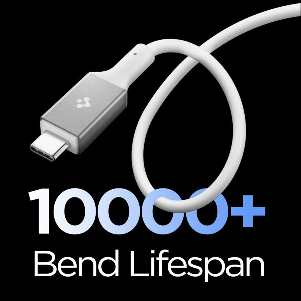 Daten- und Ladekabel USB-C - USB-C Spigen EB10020CC, 100W, 2m, Weiß ACA08775