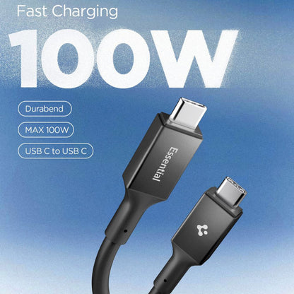 Daten- und Ladekabel USB-C - USB-C Spigen EB10020CC, 100W, 2m, Schwarz ACA09460
