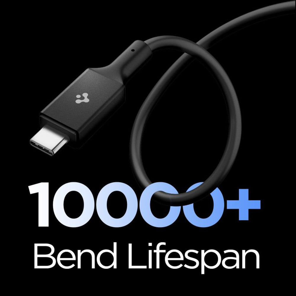 Daten- und Ladekabel USB-C - USB-C Spigen EB10020CC, 100W, 2m, Schwarz ACA09460