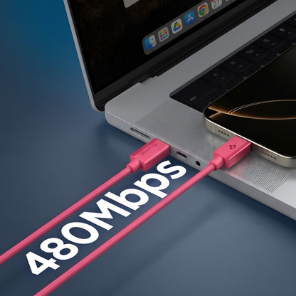 USB-C Daten- und Ladekabel - USB-C Spigen EB6010CC, 60W, 1m, Rosa ACA10414