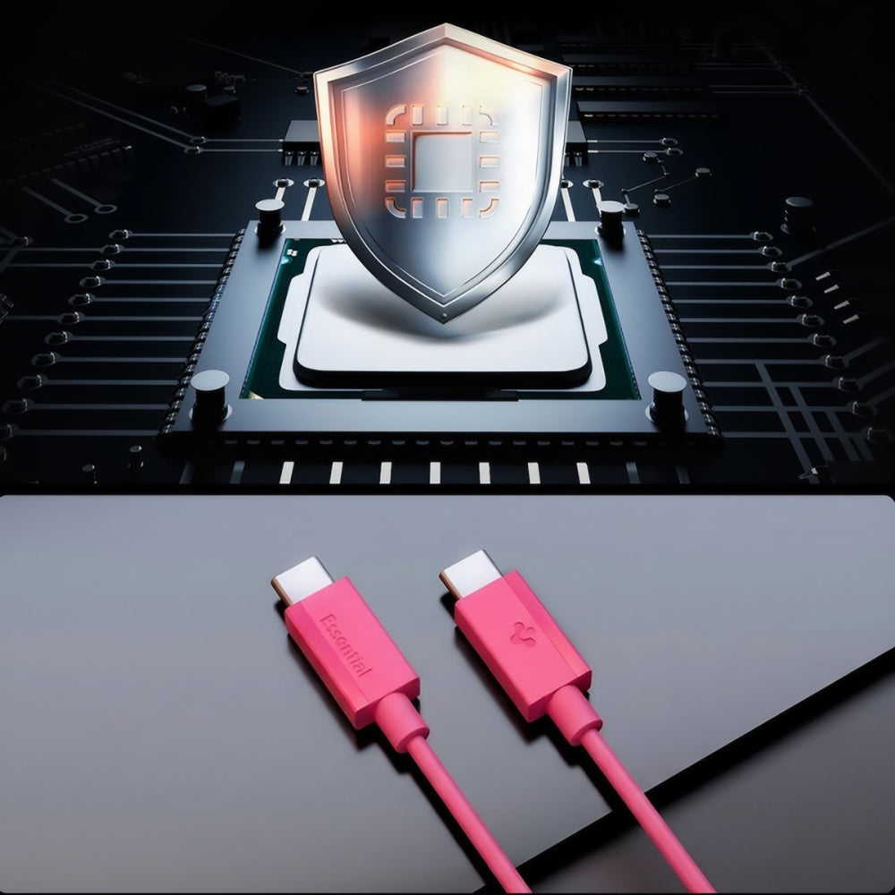 USB-C Daten- und Ladekabel - USB-C Spigen EB6010CC, 60W, 1m, Rosa ACA10414