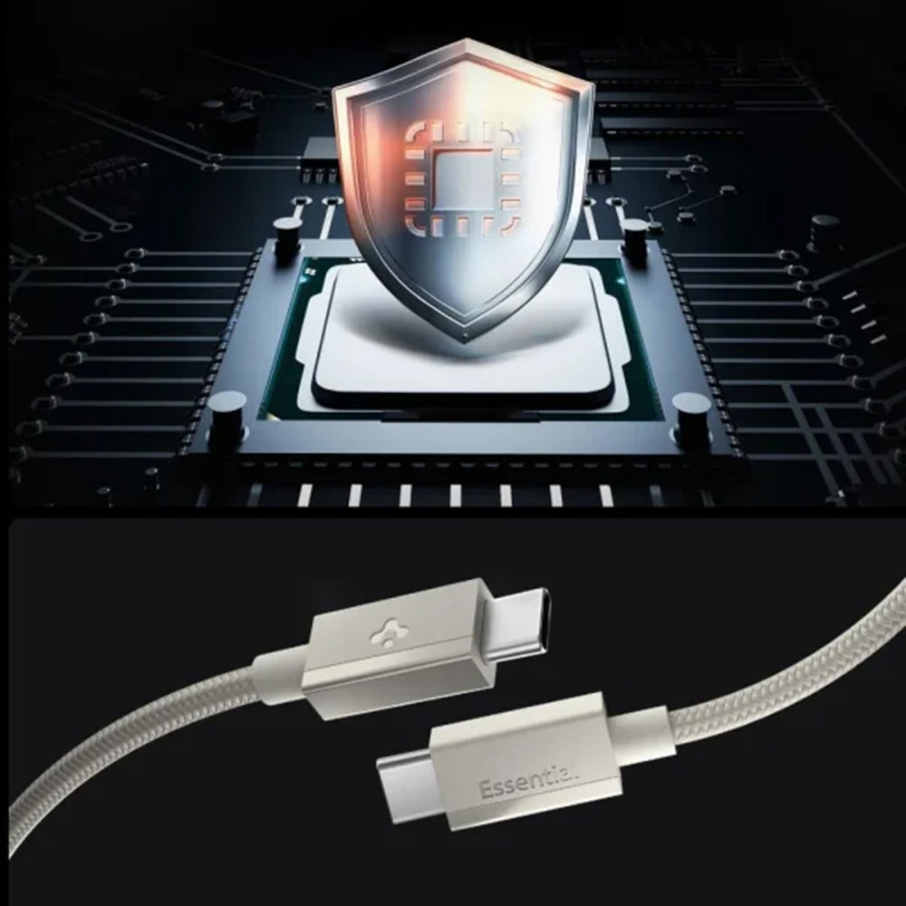 USB-C Daten- und Ladekabel - USB-C Spigen EB6015CC, 60W, 1,5m, Titan Grau ACA10419