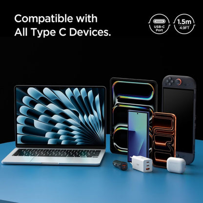 USB-C Daten- und Ladekabel - USB-C Spigen EB6015CC, 60W, 1,5m, Grau ACA10418