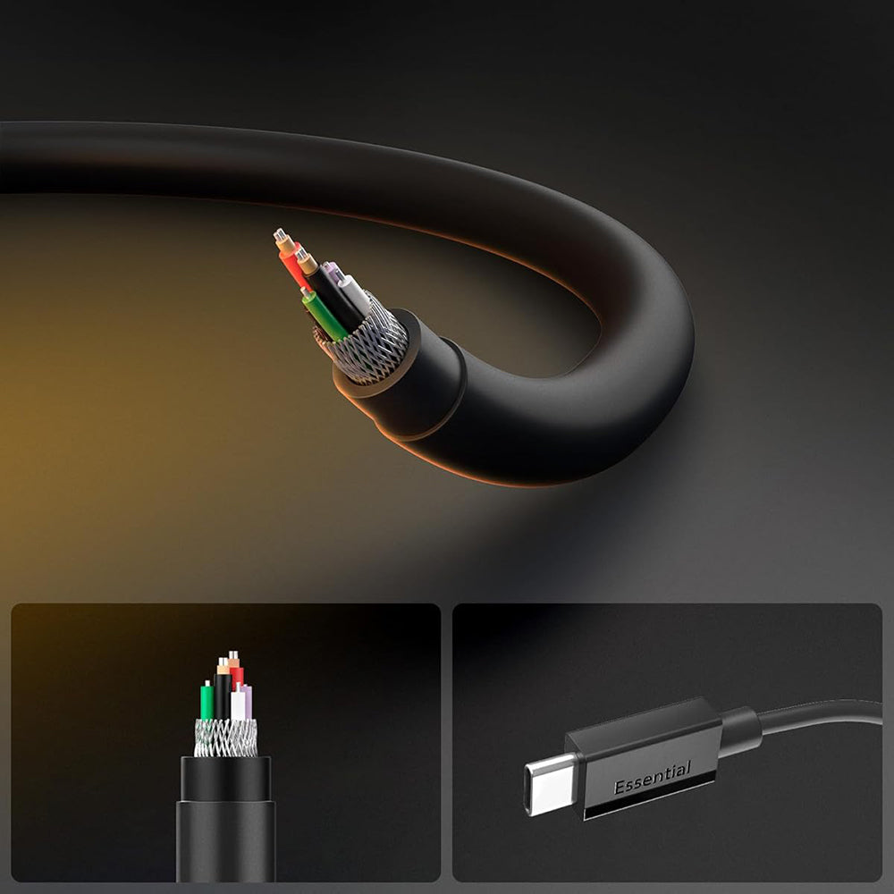 USB-C Data and Charging Cable - USB-C Spigen EB6015CC, 60W, 1.5m, Black ACA10417