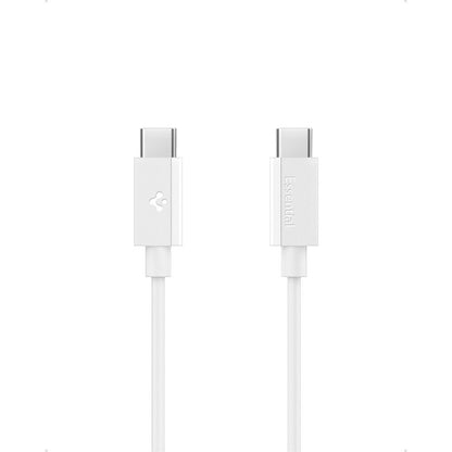 USB-C Daten- und Ladekabel - USB-C Spigen Essential, 60W, 2m, Weiß