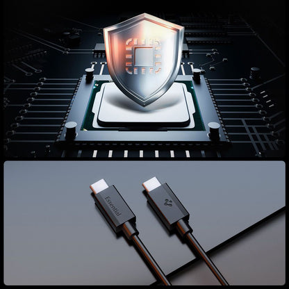 USB-C Daten- und Ladekabel - USB-C Spigen Essential, 60W, 2m, Schwarz