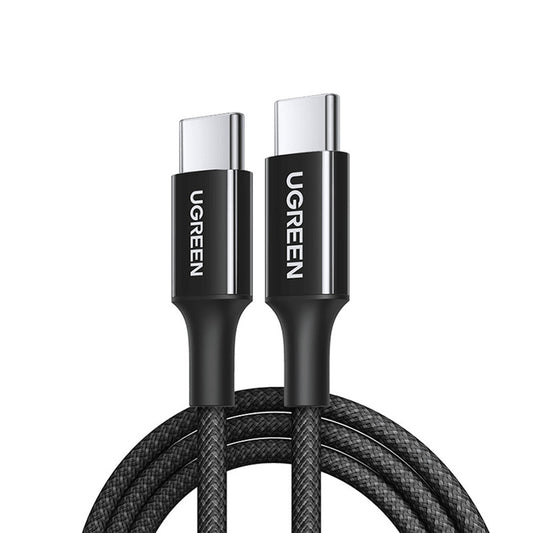 Câble de Données et de Charge USB-C - USB-C UGREEN L501, 60W, 1m, Noir