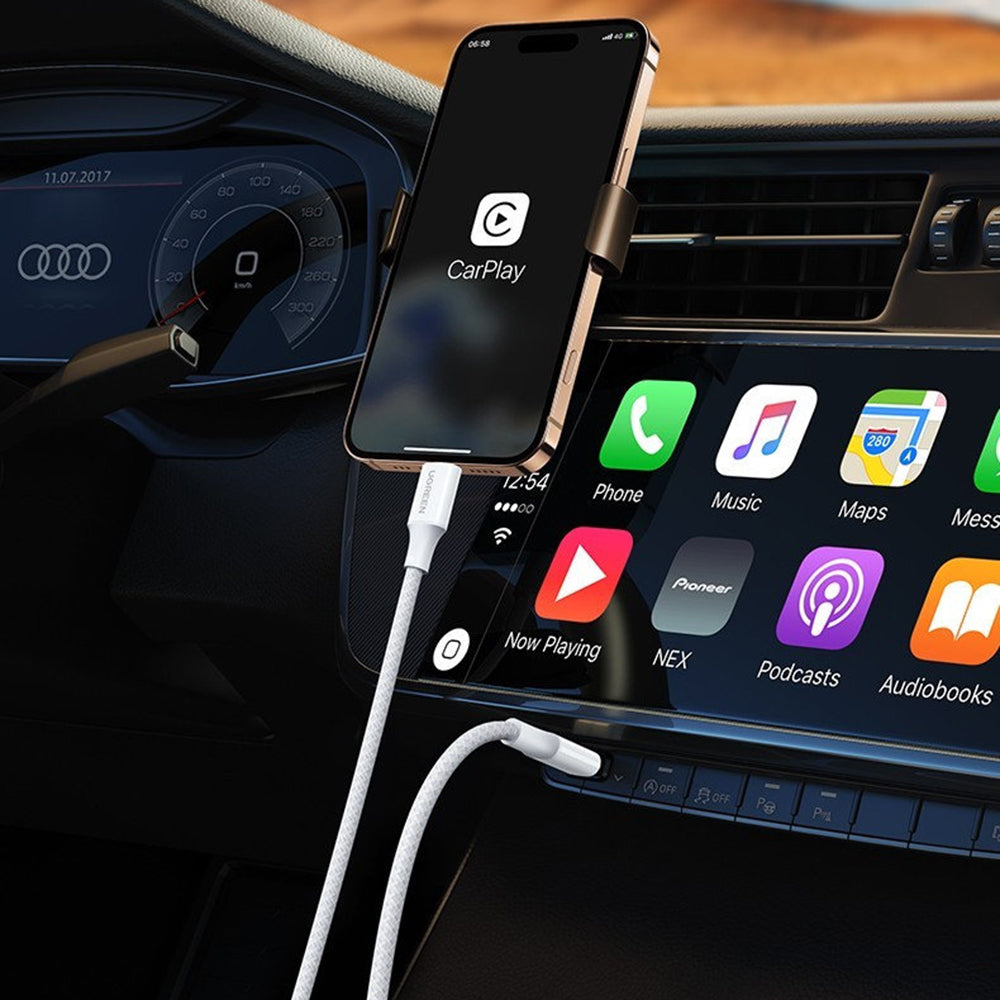 Câble de Données et de Charge USB-C - USB-C UGREEN L502, 100W, 1m, Noir