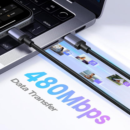 Daten- und Ladekabel USB-C - USB-C UGREEN L532, 240W, 3m, Grau