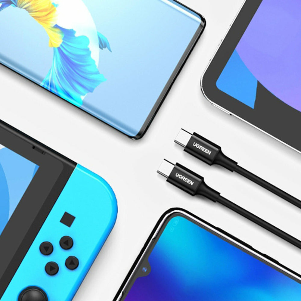 Daten- und Ladekabel USB-C - USB-C UGREEN US300 (80371), 100W, 1m, Schwarz