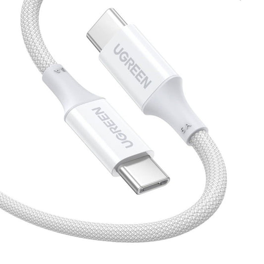 Câble de Données et de Charge USB-C - USB-C UGREEN US557 (15267), 100W, 1m, Blanc