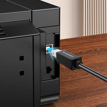 WZK WKDDY2S Printer Cable, USB-C - USB-B, 2m, Black